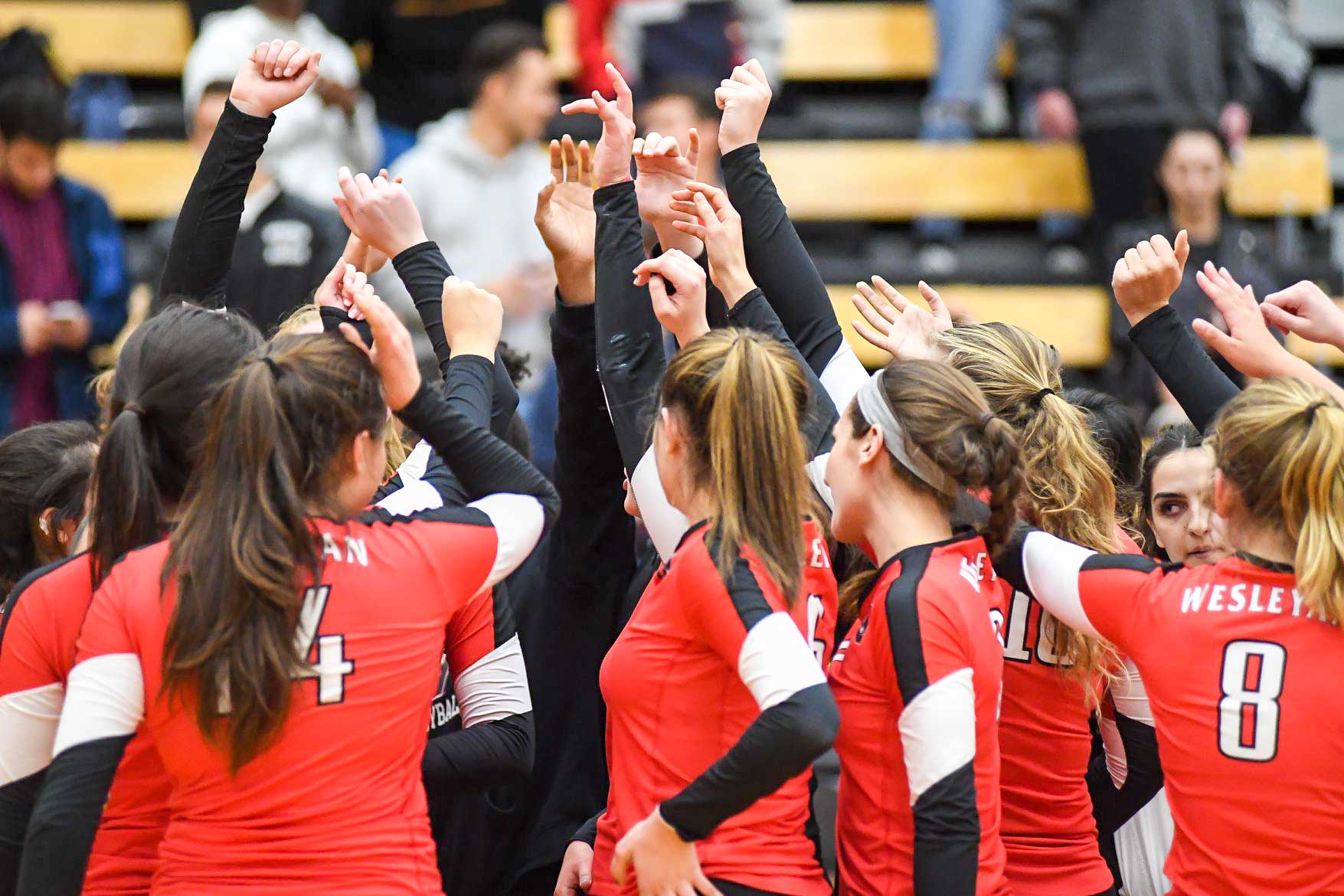 The Wesleyan Argus Volleyball Upsets No. 2 Johnson and Wales, Cruises