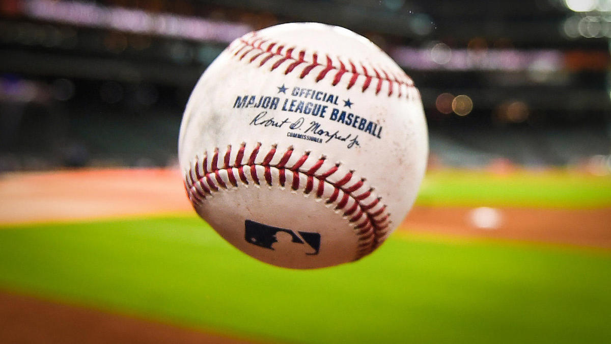 Jul 10, 2018; Houston, TX, USA; View of a major league baseball ball prior to the game between the Oakland Athletics and the Houston Astros at Minute Maid Park. Mandatory Credit: Shanna Lockwood-USA TODAY Sports