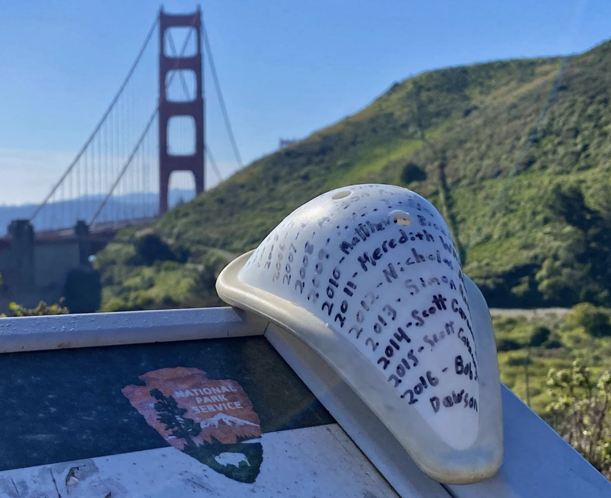 Cup at Golden Gate Bridge