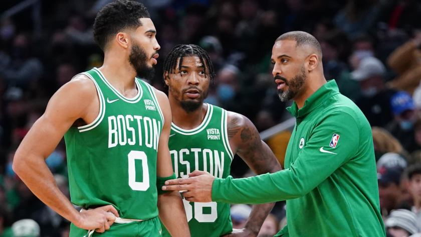 Celtics address Ime Udoka's one-year suspension for violating team