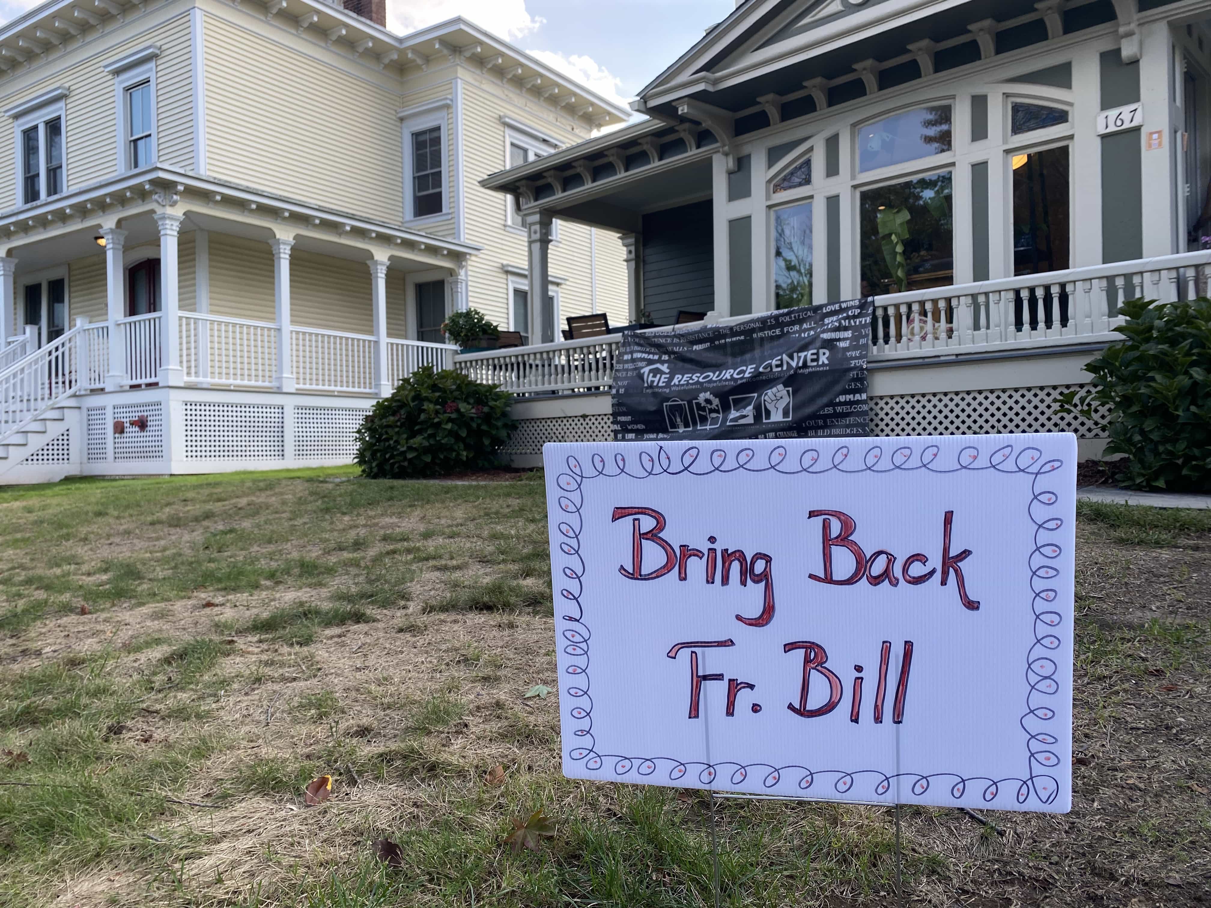 Bring Back FR Bill Sign Outside Wesleyan Resource Center