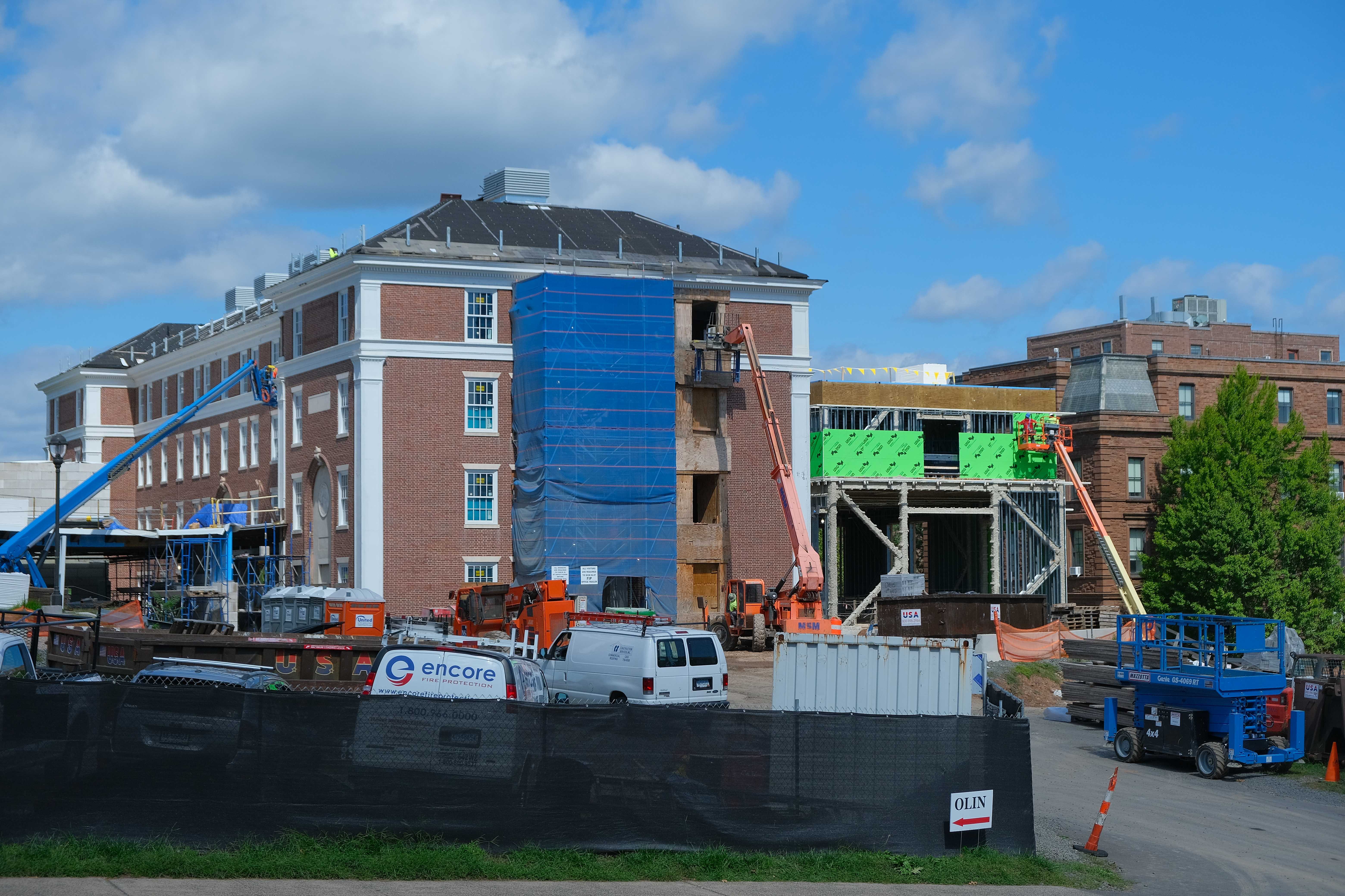 Current Construction of the PAC at Wesleyan