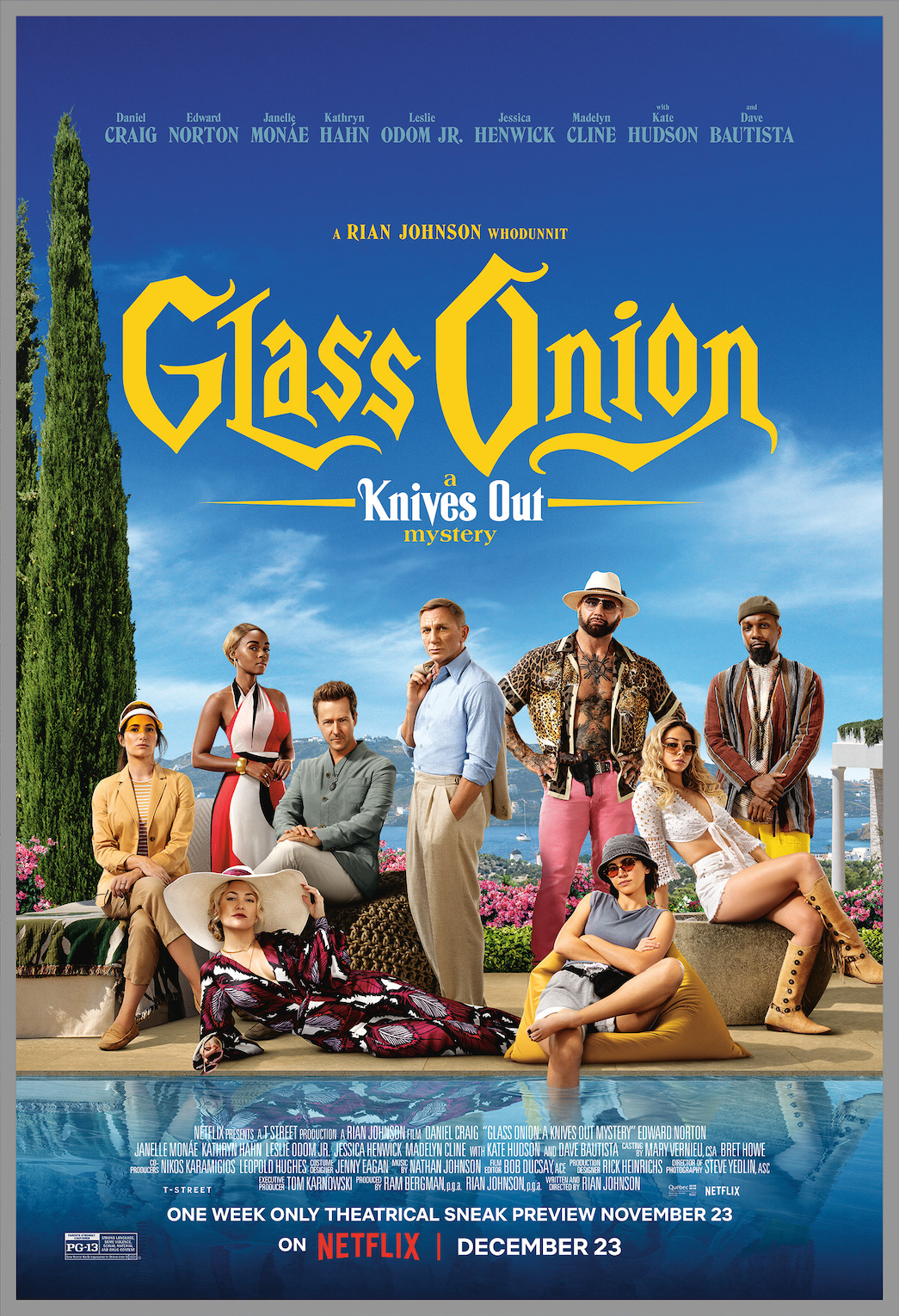Glass Onion Movie Poster From Netflix