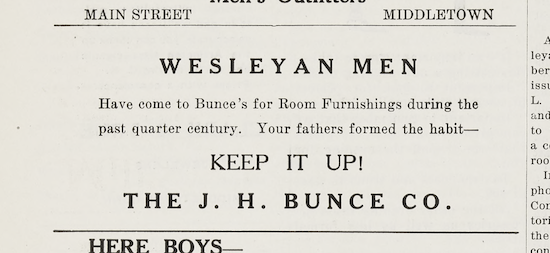 From the Argives, Jan. 8, 1925. c/o The Wesleyan Argus