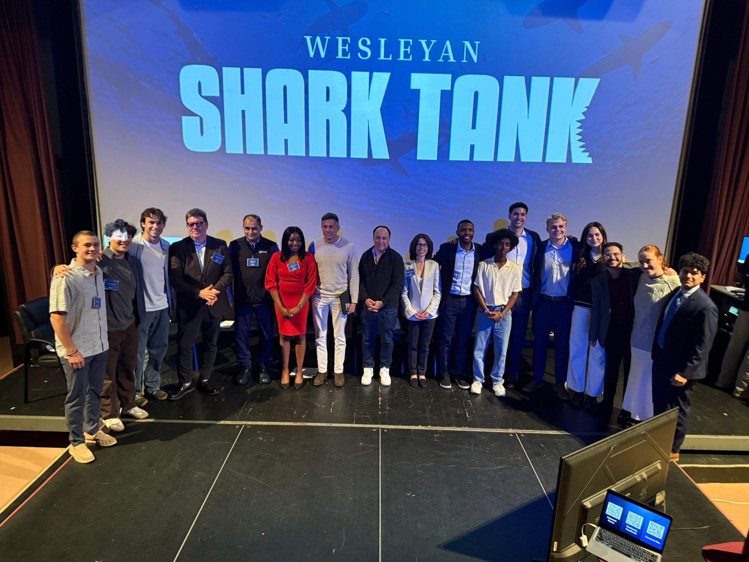 Students Present Ventures to Investors in Packed Inaugural “Shark Tank” Event