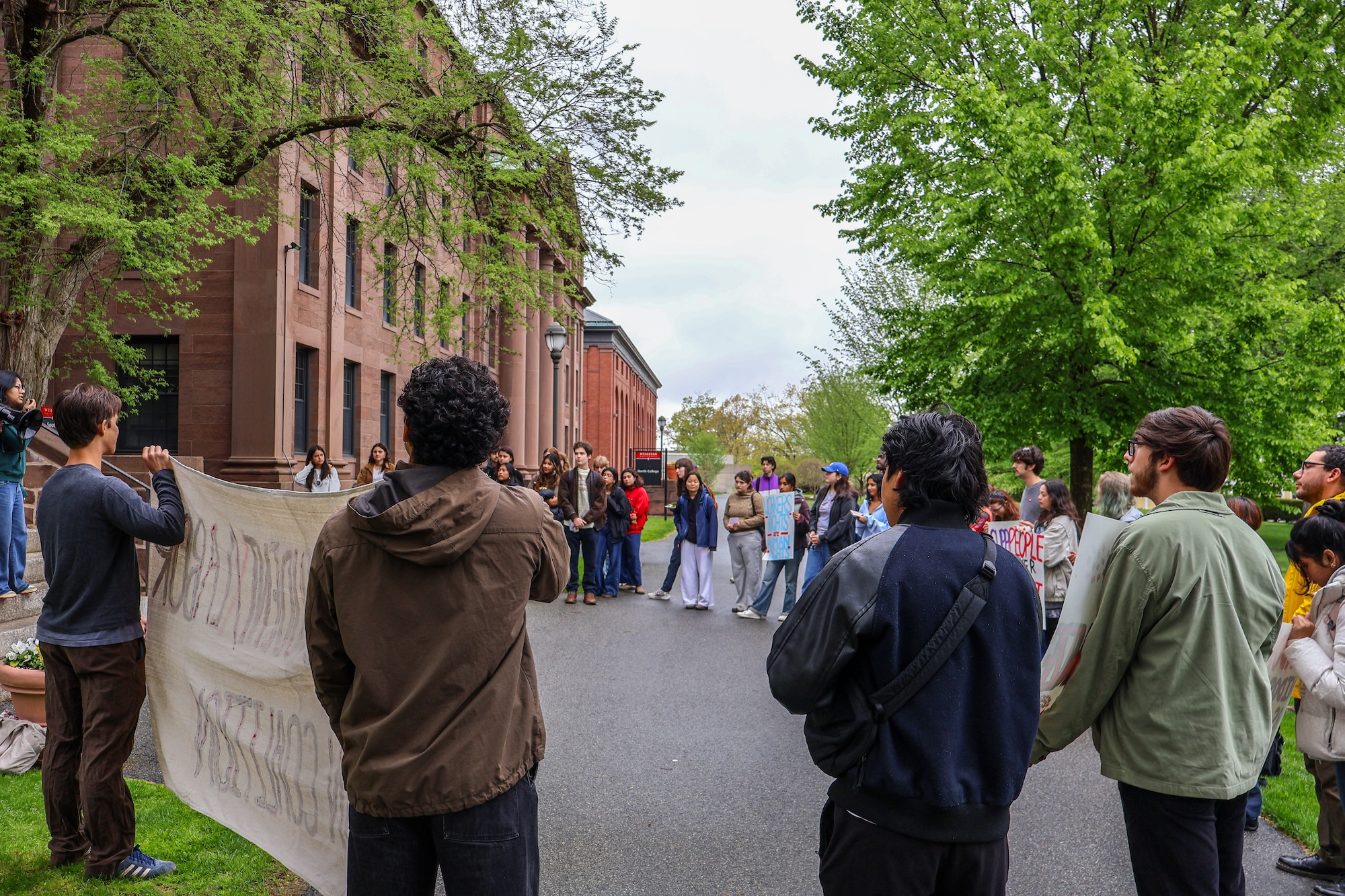 Students Protest University Custodial Worker Rosario’s Firing at North ...